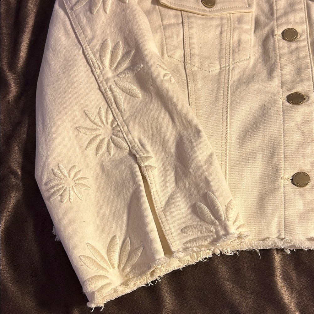 Liverpool Cream Floral Jean Jacket - Picture 5 of 11